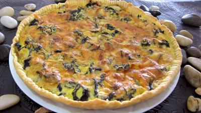 tarte salée : Tarte de champignons noirs