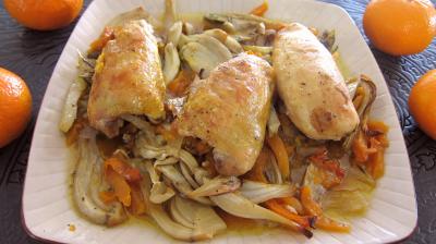 Légumes : Assiette de poulet aux fenouils et butternut