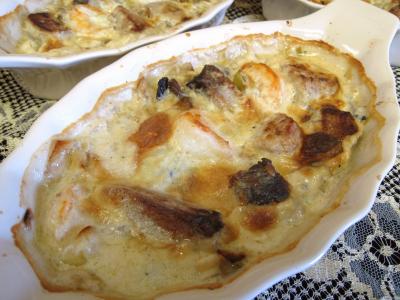 Sauces : Cassolette d'espadon aux poireaux
