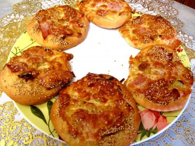 Recette Pizza au poireau en amuse-bouche