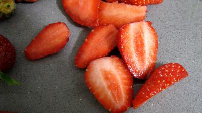Fraises et mangue au caramel - 5.2