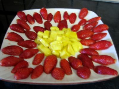 Fraises et mangue au caramel - 6.2