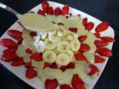 Fraises et mangue au caramel - 7.2