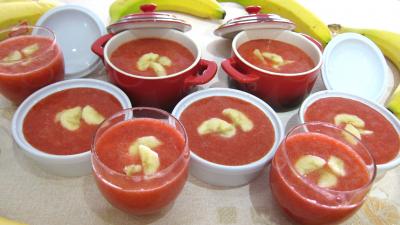 Desserts : Ramequins de soupe de bananes