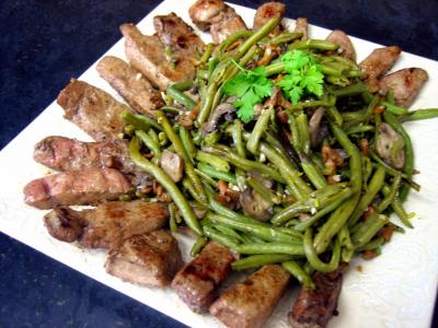 Recette Foie de veau aux haricots verts