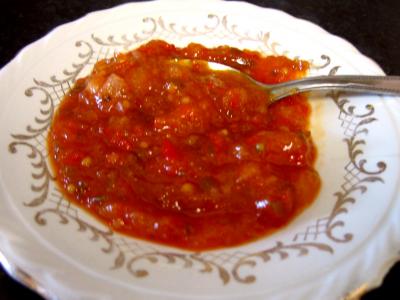 Recette Chutney aux poivrons