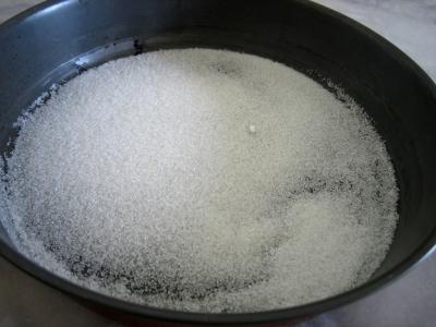 Flan aux pêches et aux raisins secs - 1.1