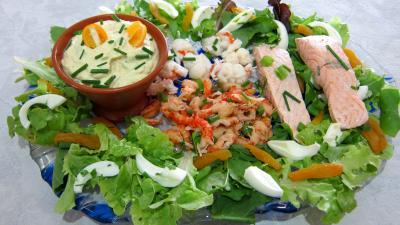 Entrées & salades : Assiette de salade de la mer