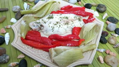 plat complet : Assiette de sole et légumes vapeur