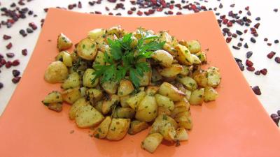 Légumes : Assiette de pommes de terre sautées