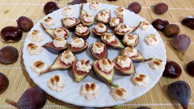 Anniversaire : Assiette d'amuse-bouche aux figues