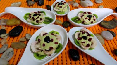 Amuse-bouche : Cuillères aux kiwis en amuse-bouche ou entrée