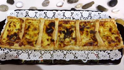 tarte : Tarte feuilletée aux fromages forts