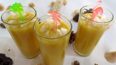 Nouvel an : Verres de smoothies aux kiwis