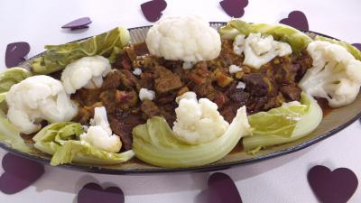 Viandes : Plat de boeuf braisé façon créole