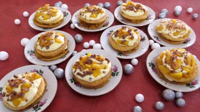 Cuisson à la poêle : Coupelles de feuilletés d'ananas