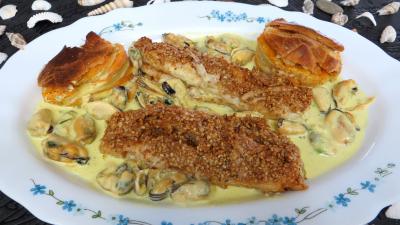 Poissons : Assiette de filets de sole à la crème de coco