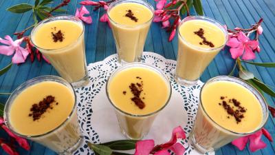 Recettes rapides : Verrines de crème à l'ananas
