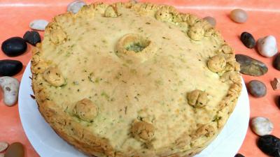 Cuisson au four : Tourte aux poireaux