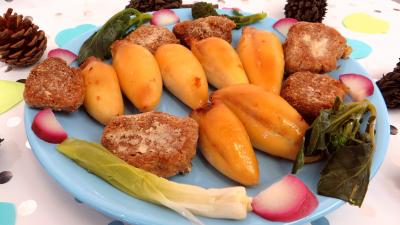 Cuisson à la casserole : Assiette de calamars farcis