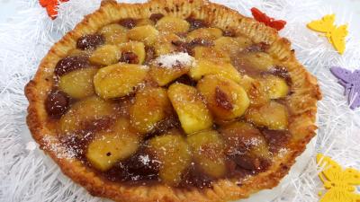 petit déjeuner : Tarte aux po:mmes à l'Armagnac