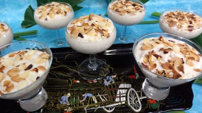 Recette élaborée : Coupe de mousse de bananes façon chinoise