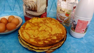 Chandeleur : Assoette de crêpes à la farine de seigle