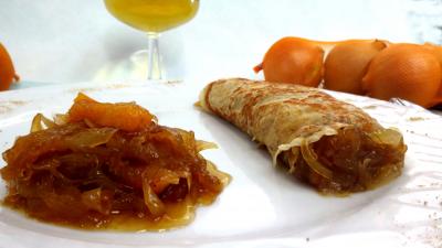 Recettes rapides : Assiette de crêpe à la confiture d'oignons