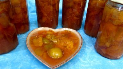 Conserves : Compote de prunes à la sangria