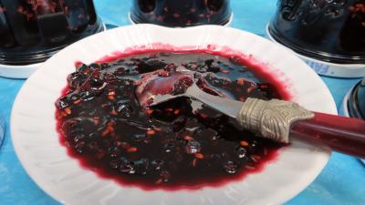 Confitures : Confiture de baies de sureau à la rhubarbe