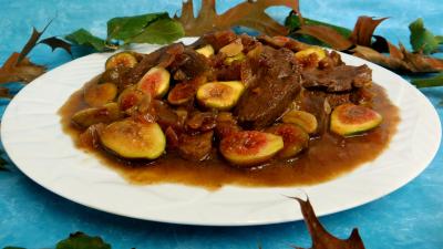 Volailles et gibiers : Sauté de canard aux figues