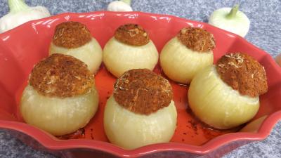 Cuisine diététique : Plat d'oignons farcis