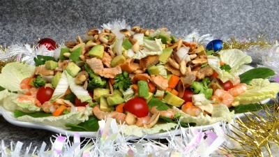Recettes rapides : Salade au saumon