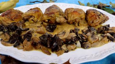Recettes sans oeufs : Poulet à la crème