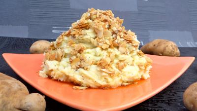Amande effilée : Purée de poireaux aux amandes
