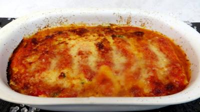 semoule de blé dur : Gratin de cannellonis à la brousse
