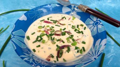 Recettes rapides : Coupelle de crème de ciboulette