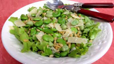 Recettes rapides : Saladier de fèves façon italienne