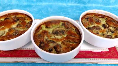 Fromages : cassolettes de flans au roquefort