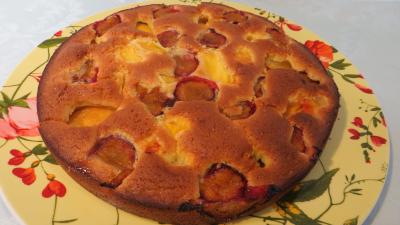 robot ménager : Plat de gâteau aux nectarines