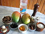 Ingrédients pour la recette : Chutney aux mangues