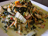 blanc de poulet aux fanes de carottes