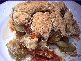 Cuisine niçoise : Assiette de crumble niçois