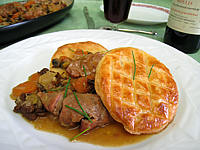 feuilleté de ris de veau et champignons