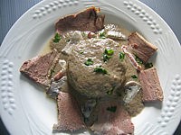 Recette Assiette de dômes de champignons et son coulis