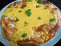 curcuma : Gâteau de crêpes au sarrasin et aux fromages