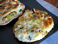 Image : recette Focacia aux poireaux et au reblochon