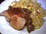 Recette Confit de canard aux pommes de terre