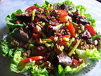 foies de volaille en salade