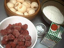 Ingrédients pour la recette : Crêpes aux framboises et litchis